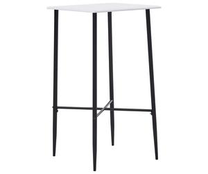 vidaXL Ensemble de bar 3 pièces tissu gris foncé
