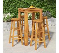 vidaXL Ensemble de bar 5 pcs - Acacia