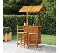 vidaXL Ensemble de bar de jardin 3 pièces en bois massif d'acacia