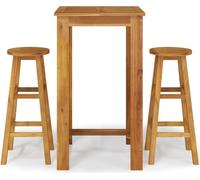 vidaXL Ensemble de bar de jardin 3 pièces – Bois massif d'acacia