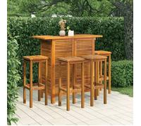 vidaXL Ensemble de bar de jardin 5 pcs Bois d'acacia massif