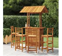 vidaXL Ensemble de bar de jardin 5 pièces en bois massif d'acacia 3116005