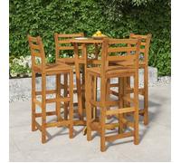 vidaXL Ensemble de bar de jardin 5 pièces en bois massif d'acacia