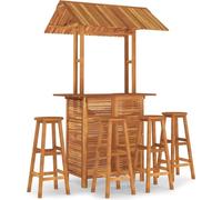 vidaXL Ensemble de bar de jardin 5 pièces en bois massif d'acacia