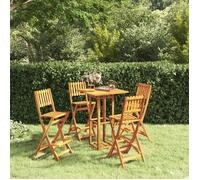vidaXL Ensemble de bar de jardin 5 pièces en bois massif d'acacia