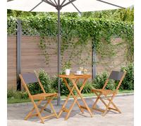 VidaXL Ensemble de Bistro 3 pcs - Anthracite