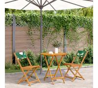 VIDAXL Ensemble de bistro 3 pcs - Motif feuilles