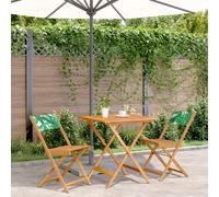 vidaXL Ensemble de bistro 3 pcs - Motif feuilles