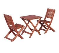vidaXL Ensemble Bistro 3 pièces pour enfants en bois massif d'eucalyptus