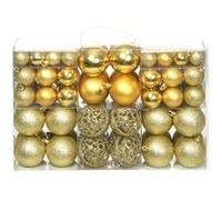 vidaXL Boules de Noël 100 pcs - Doré