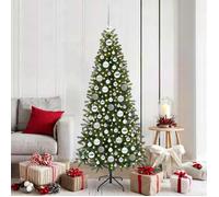 vidaXL Ensemble de Boules de Noël 120 pcs Argent Plastique, Salon, Décorations de Noël légères, Ensemble de boules LED, 42018836