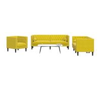 Ensemble de canapé Chesterfield et traversins 3 pcs velours, canapé, siège de canapé, canapé relax, canapé confort, 3209287