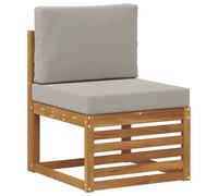 vidaXL Ensemble de canapé d'angle 7 pcs Naturel et gris clair