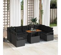 vidaXL Ensemble de canapé de jardin 10 pc 9-Nombre de places