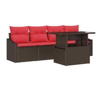 vidaXL Ensemble de canapé de Jardin 5 pc 4-Nombre de Places