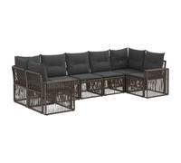 vidaXL Ensemble de canapé de Jardin 7 pc 7-Nombre de Places