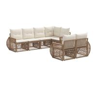 vidaXL Ensemble de canapé de Jardin 7 pc 7-Nombre de Places