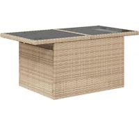 vidaXL Ensemble de canapé de jardin avec coussins avec mémoire 6 pcs Beige Poly Rattan