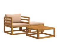 vidaXL Ensemble de canapé modulable avec Coussins 3 pc 2 Place
