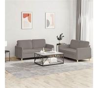 vidaXL Canapés 2 pcs - Taupe