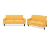 vidaXL Ensemble de canapés 2 pcs - Jaune