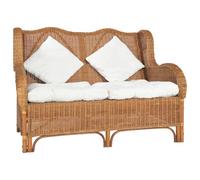 vidaXL Ensemble de canapés 3 pcs coussins décoratifs bordeaux tissu