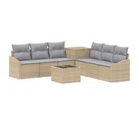 vidaXL Ensemble de Canapés 8 pc Beige et Gris Clair