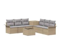 vidaXL Ensemble de Canapés 8 pc Beige et Gris Clair