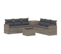 vidaXL Ensemble de Canapés 8 pc Gris et Gris foncé