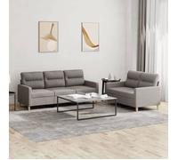 vidaXL Ensemble de Canapés avec Coussins 2 pcs, Canapés avec Accoudoirs, Ensemble de Meubles, Mobilier de Salon, Moderne, 3201607