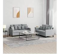 vidaXL Ensemble de canapés 2 pcs 3201648 – avec coussins, accoudoirs et dossier