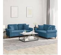 vidaXL Ensemble 2 pièces – Bleu
