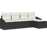 vidaXL Ensemble de canapés avec coussins 6 pcs Poly-Rattan