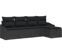 vidaXL Ensemble de canapés avec coussins 6 pcs Poly-Rattan