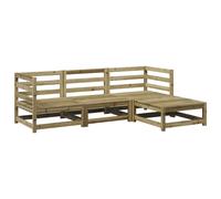 vidaXL Ensemble de canapés de jardin en pin imprégné, 4 pièces