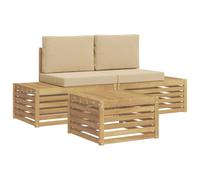 vidaXL Ensemble de canapés d'extérieur 4 Pièce
