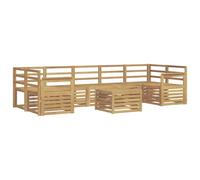 vidaXL Ensemble de canapés d'extérieur 8 pcs Blanc, Canapé de Jardin, Ensemble extérieur Moderne, Meubles durables pour Patio, Coin détente Confortable