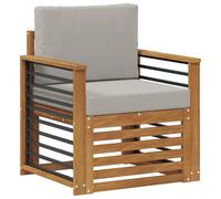 vidaXL Ensemble de canapés d'extérieur en bois d'acacia massif et polyester