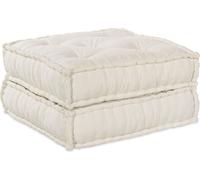 vidaXL Ensemble de canapés modulaires, 2 pièces, revêtement en tissu, couleur crème, 140 x 70 x 36 cm