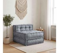 vidaXL Ensemble de canapés modulaires, tissu gris, 70 x 70 x 56 cm