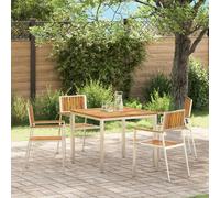 Vidaxl Ensemble De Chaises De Jardin Argent Bois D'acacia Massif Standard