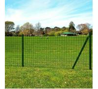 vidaXL Clôture européenne en acier 25 x 1,7 m vert