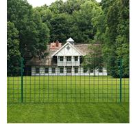 vidaXL Ensemble de Clôture Euro 20x1 m Acier Vert Grillages de Maille Jardin