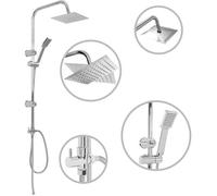 vidaXL Ensemble de douche à double pommeau avec douchette à main acier inoxydable