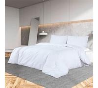 Vidaxl Ensemble De Housse De Couette Blanc 140x200 Cm Microfibre