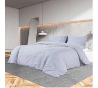 Vidaxl Ensemble De Housse De Couette Gris 140x200 Cm Coton
