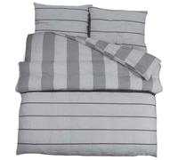 vidaXL Ensemble de housse de couette Coton Gris 200x200 cm