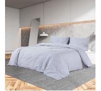 vidaXL Ensemble de housse de couette Gris 200x200 cm Coton136095