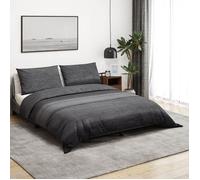 vidaXL Ensemble de housse de couette gris foncé 140x200 cm Coton 136488