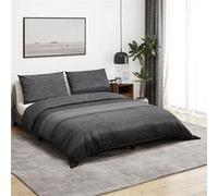 vidaXL Ensemble de housse de couette 136481 Coton 200x200 cm Gris foncé